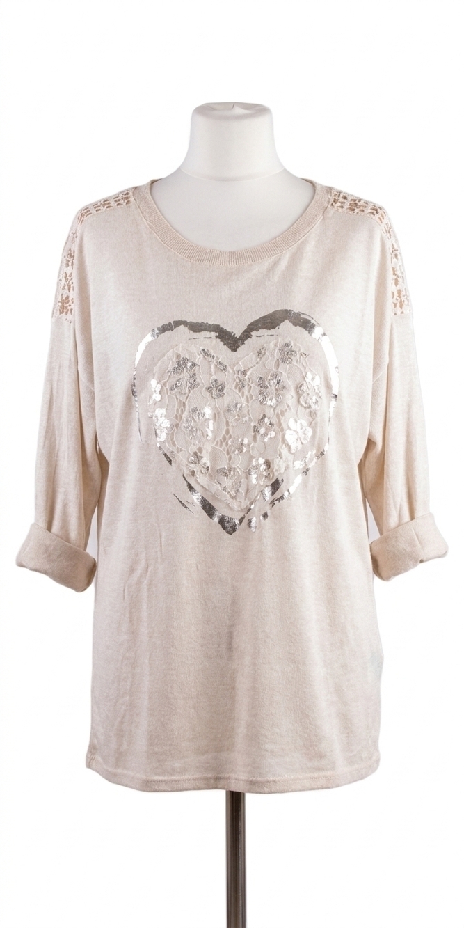 NEW GIGI MODA stazie long sleeve top in cream